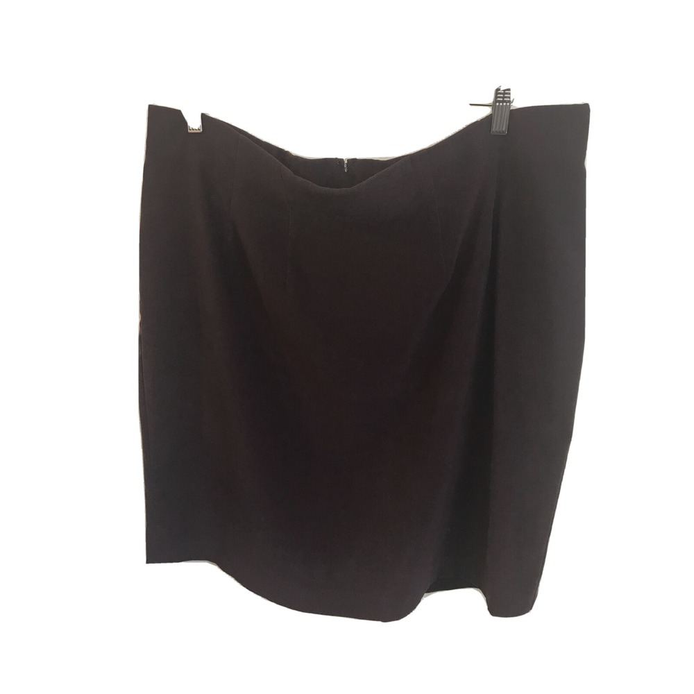 AVENUE Womens Skirt Plus Size 20 Purple Back Split Stretch